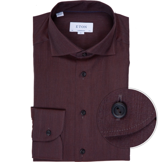 Contemporary Fit Herringbone Melange Dress Shirt-new online-Fifth Avenue Menswear