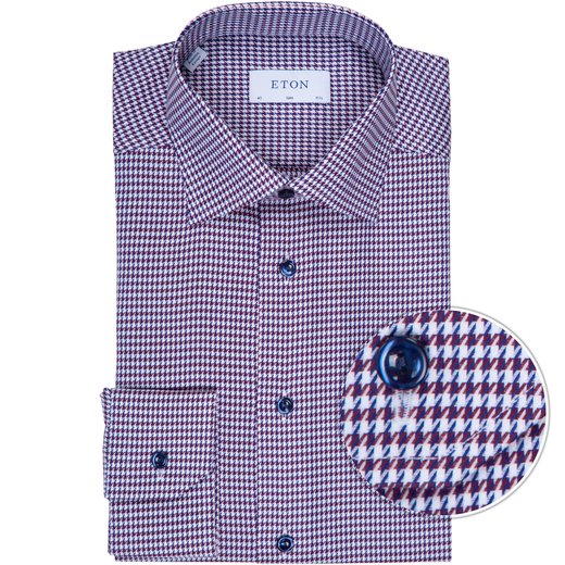 Slim Fit Bold Houndstooth Dress Shirt-new online-Fifth Avenue Menswear