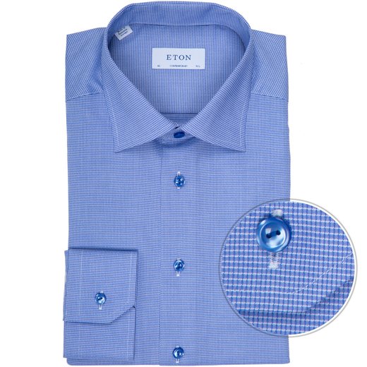 Contemporary Fit Micro Check Dress Shirt-new online-Fifth Avenue Menswear
