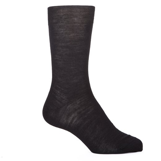 Luxury Fine Wool Plain Dress Socks-socks-Fifth Avenue Menswear