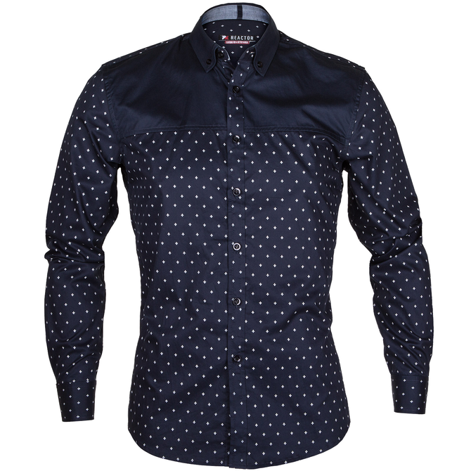 Placement Panel Geometric Print Shirt - Shirts-Casual : Fifth Avenue ...