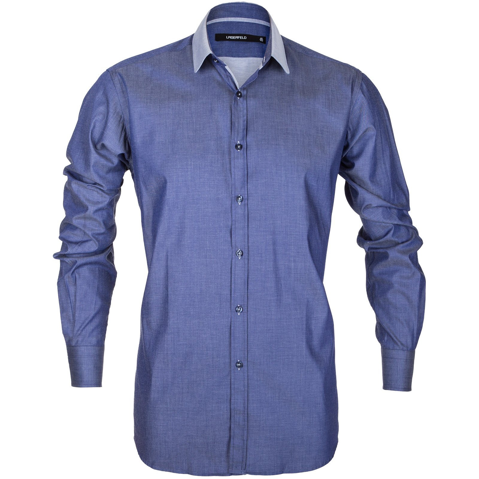 Luxury Stretch Cotton Contrast Collar Shirt - Shirts-Dress : Fifth ...