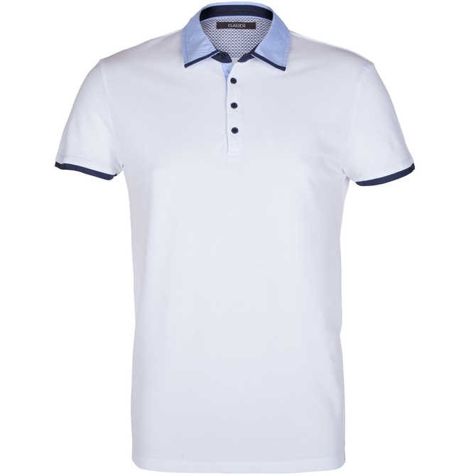 Contrast Collar Pique Polo - T-Shirts & Polos-Polos : Fifth Avenue ...