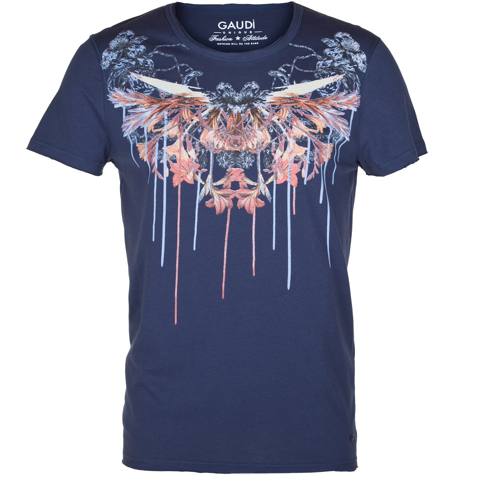 Dripping Floral Print T-Shirt - T-Shirts & Polos-Short Sleeve T's ...