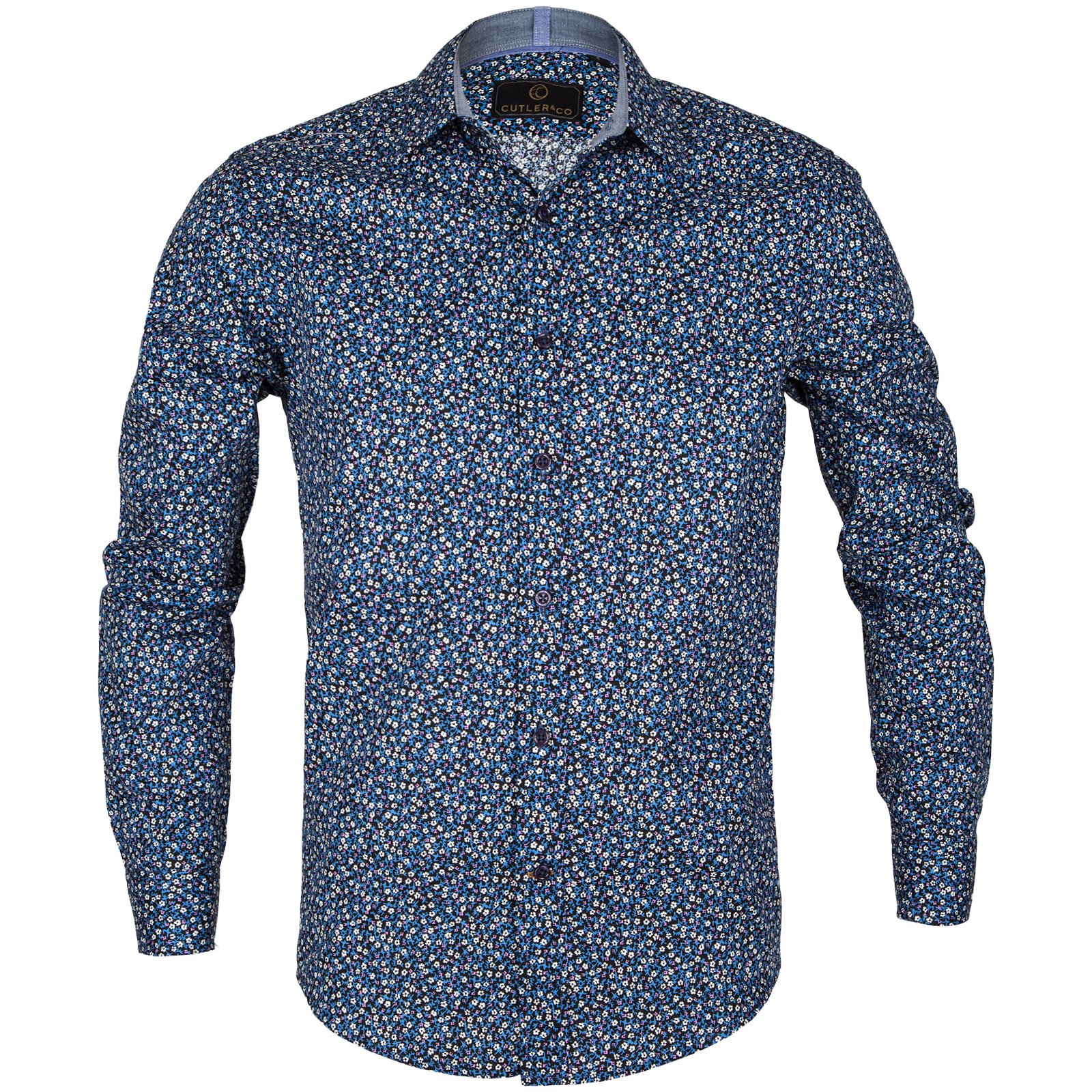 Blake Micro Floral Print Shirt - Shirts-Casual : Fifth Avenue Menswear ...