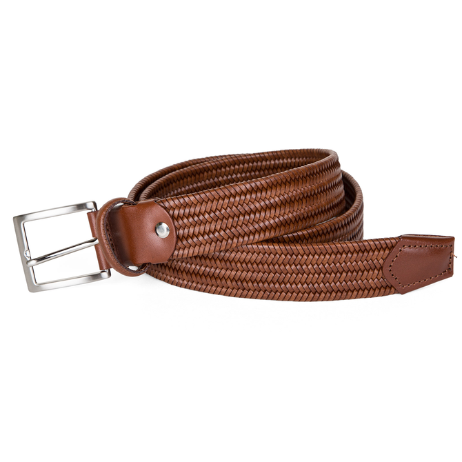 Stretch Woven Leather Belt