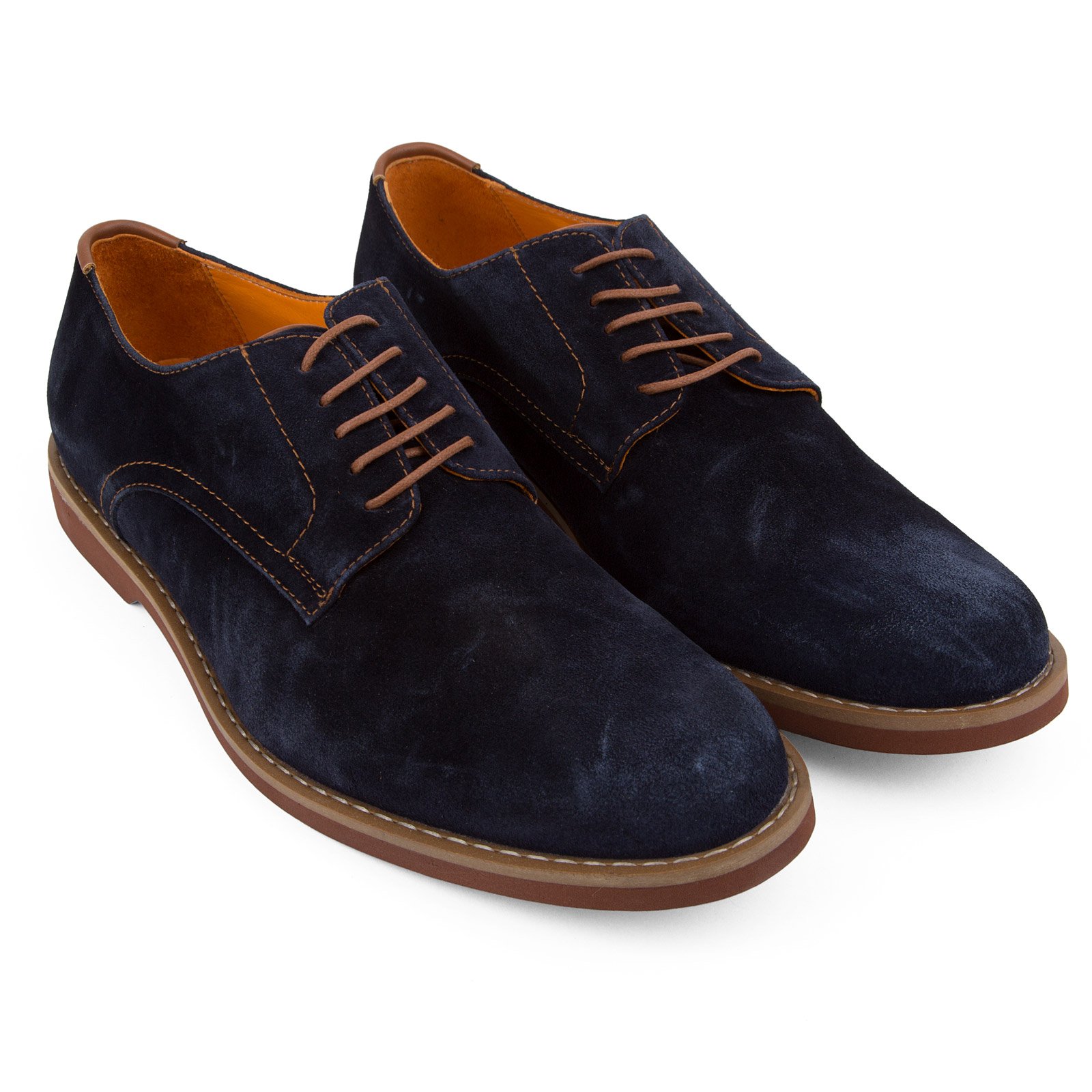 Suede Round Toe Derby Shoes - Shoes & Boots-Dress Shoes : Fifth Avenue ...