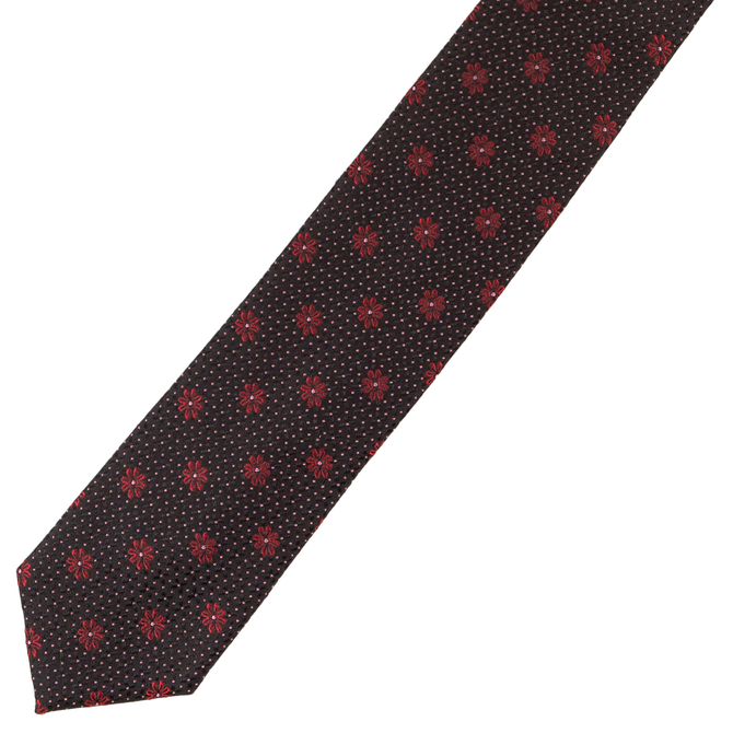 Slim Floral Silk Tie