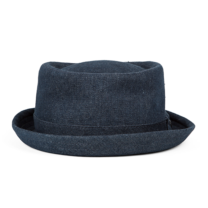 Denim Porkpie Hat