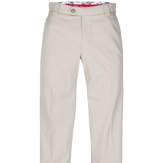 Roma Luxury Light Weight Stretch Cotton Chino-trousers-Fifth Avenue Menswear