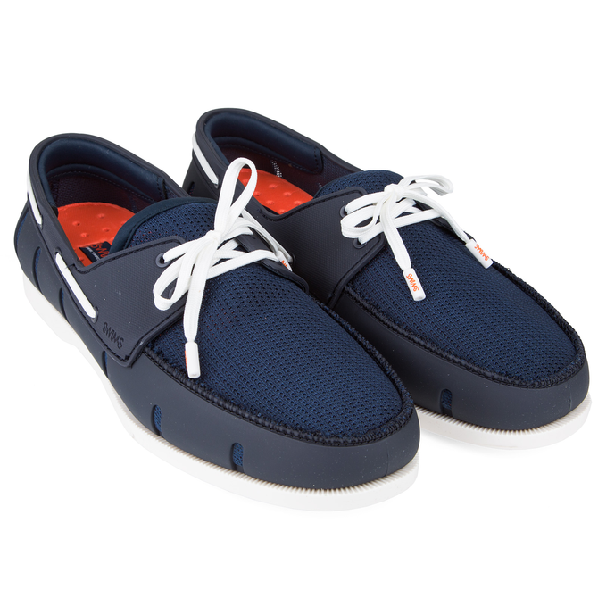 Navy & White Boat Loafer - Shoes & Boots-Casual Shoes : Fifth Avenue ...