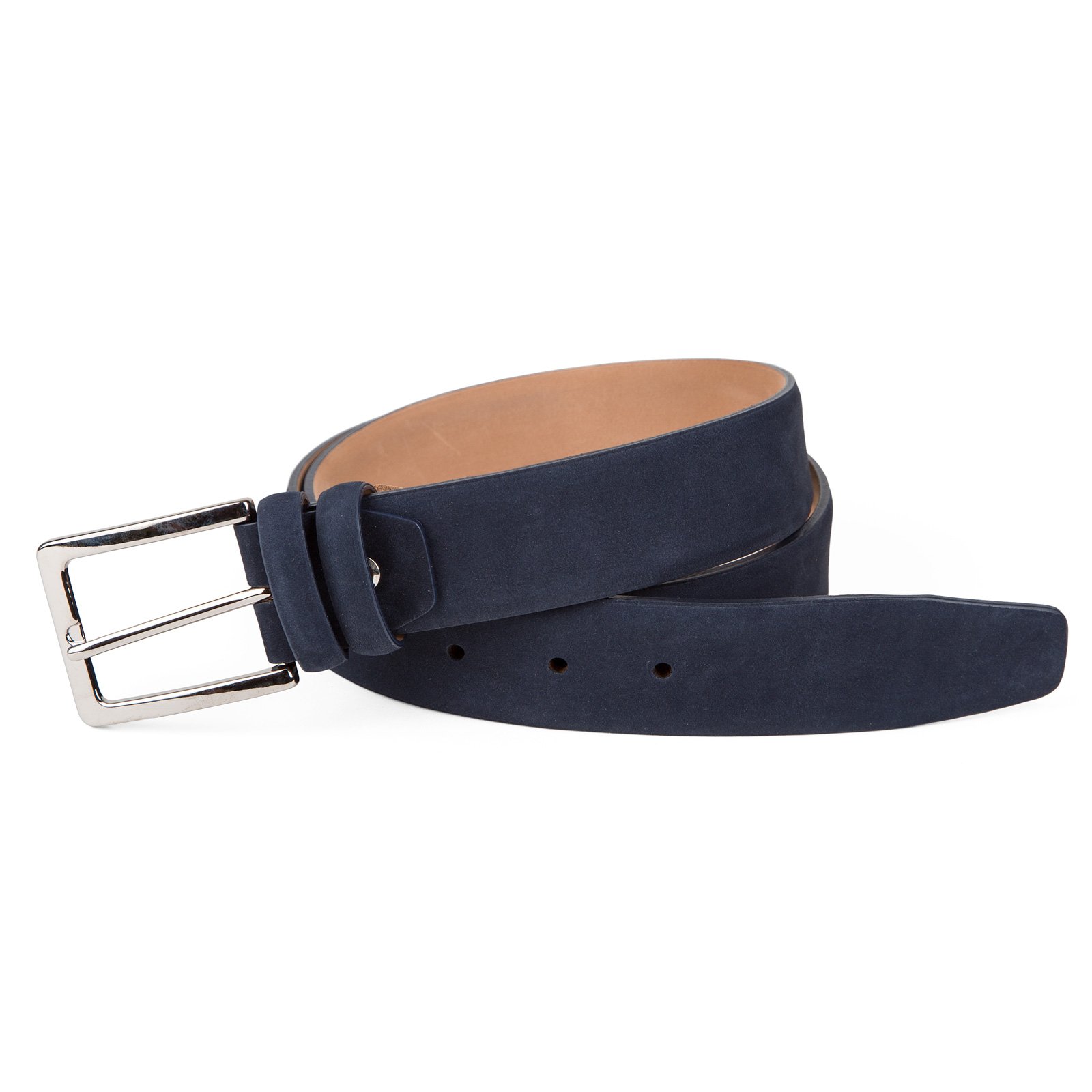 Luxury Nubuck Leather Dress Belt - Accessories-Belts : Fifth Avenue ...
