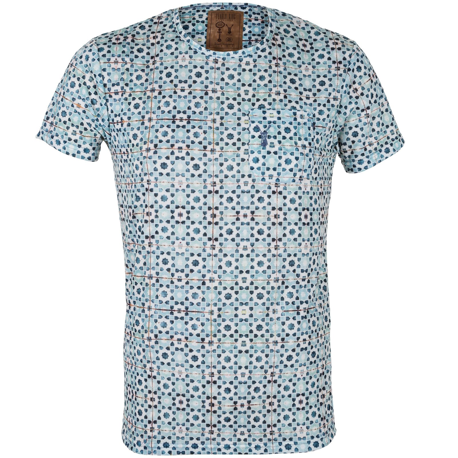 Tile Print Cotton T-Shirt - T-Shirts & Polos-Short Sleeve T's : Fifth ...