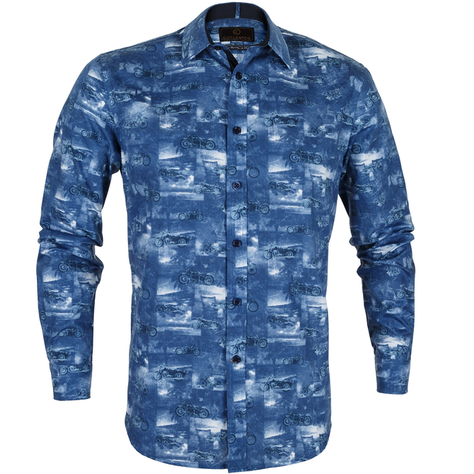 Jackson Motorbike Print Casual Shirt