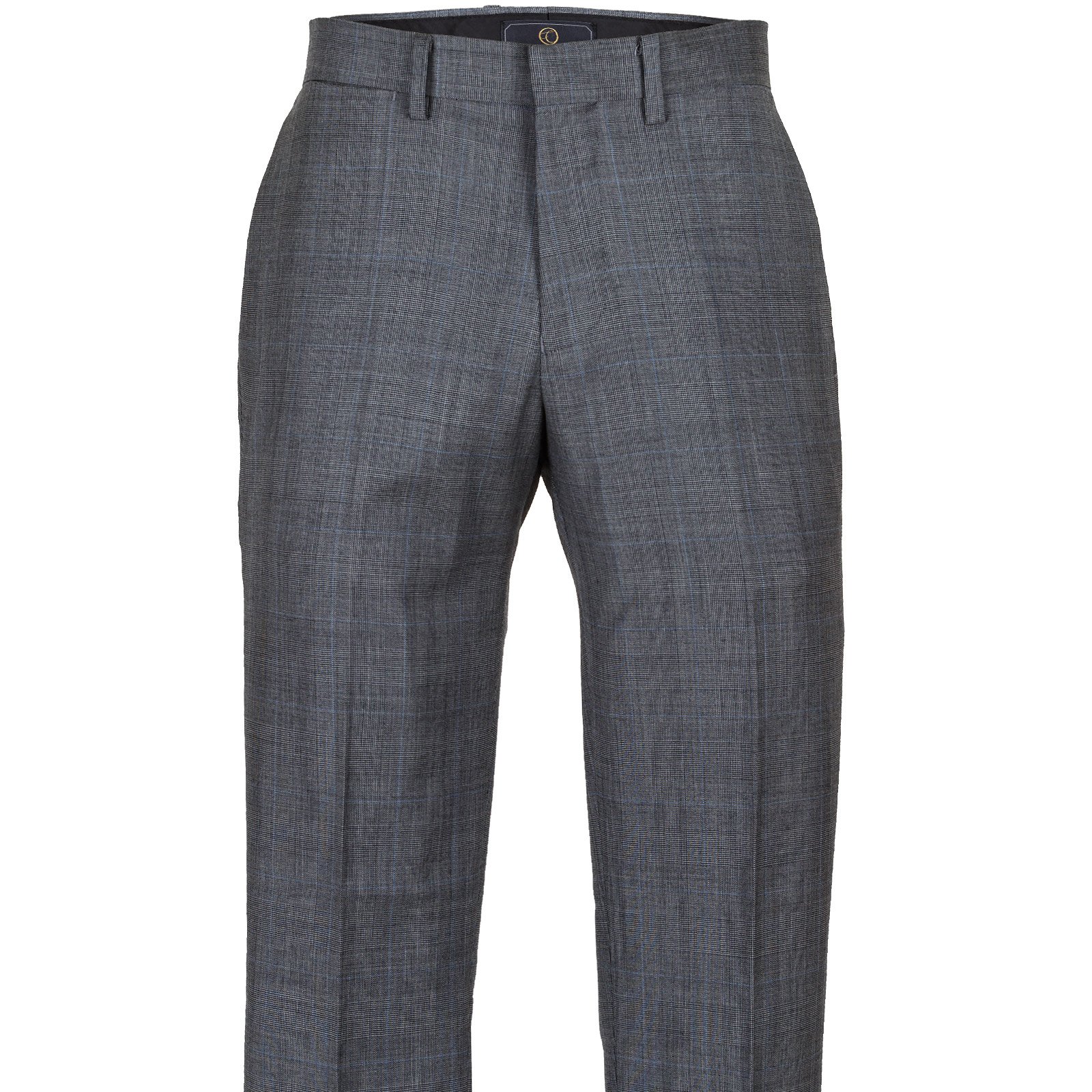 Fabian Wool Check Dress Trousers - Trousers-Dress : Fifth Avenue ...