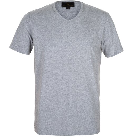 Henry Plain V-Neck T-shirt-t-shirts & polos-Fifth Avenue Menswear