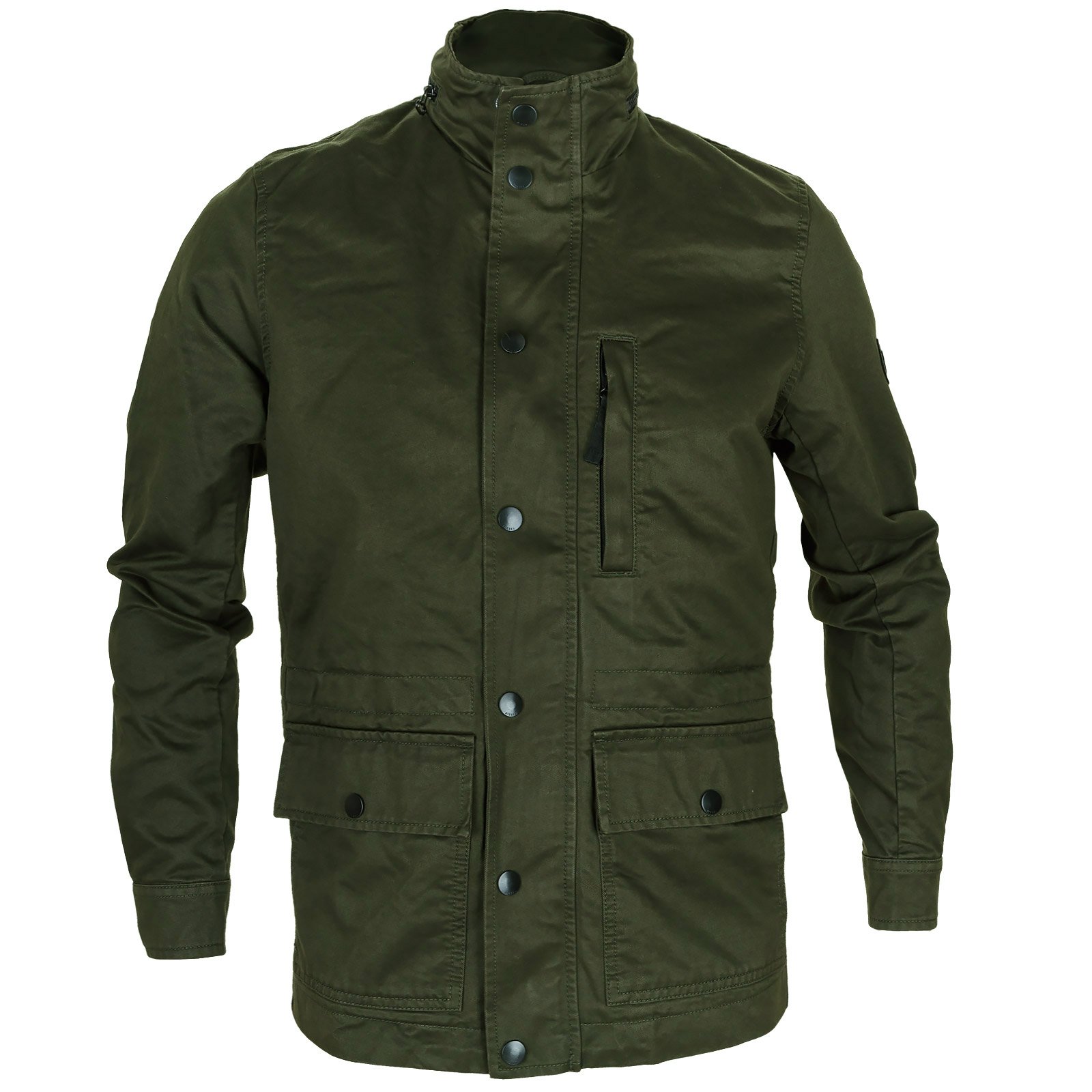 J-Wines Hidden Hood Military Casual Jacket - Jackets-Casual Jackets ...