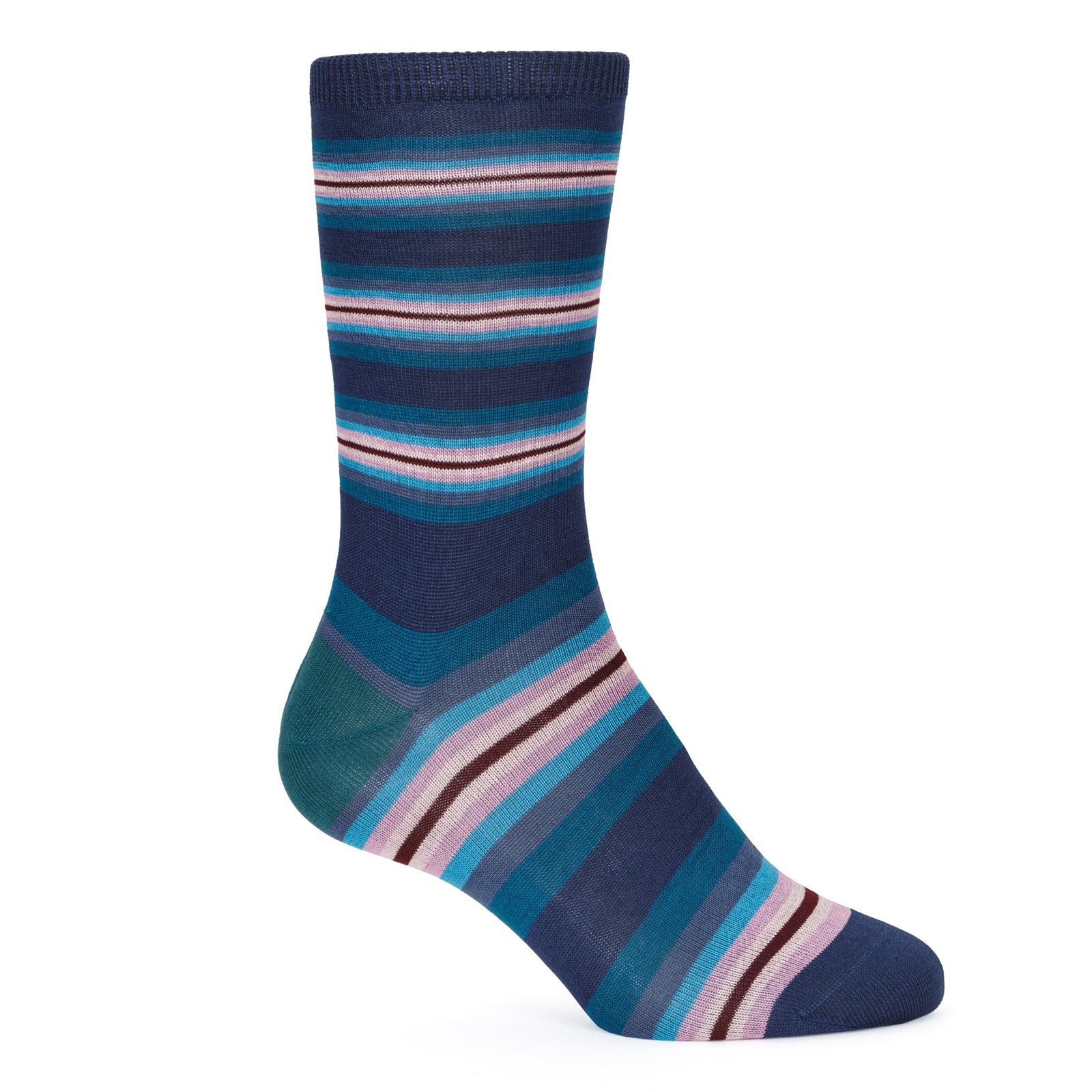 Tiger Stripe Cotton Socks - New Online : Fifth Avenue Menswear - PAUL ...