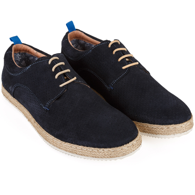 Corda Soft Punched Suede Derby Shoe