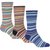 3 Pack Classic Multi Stripe Cotton Socks