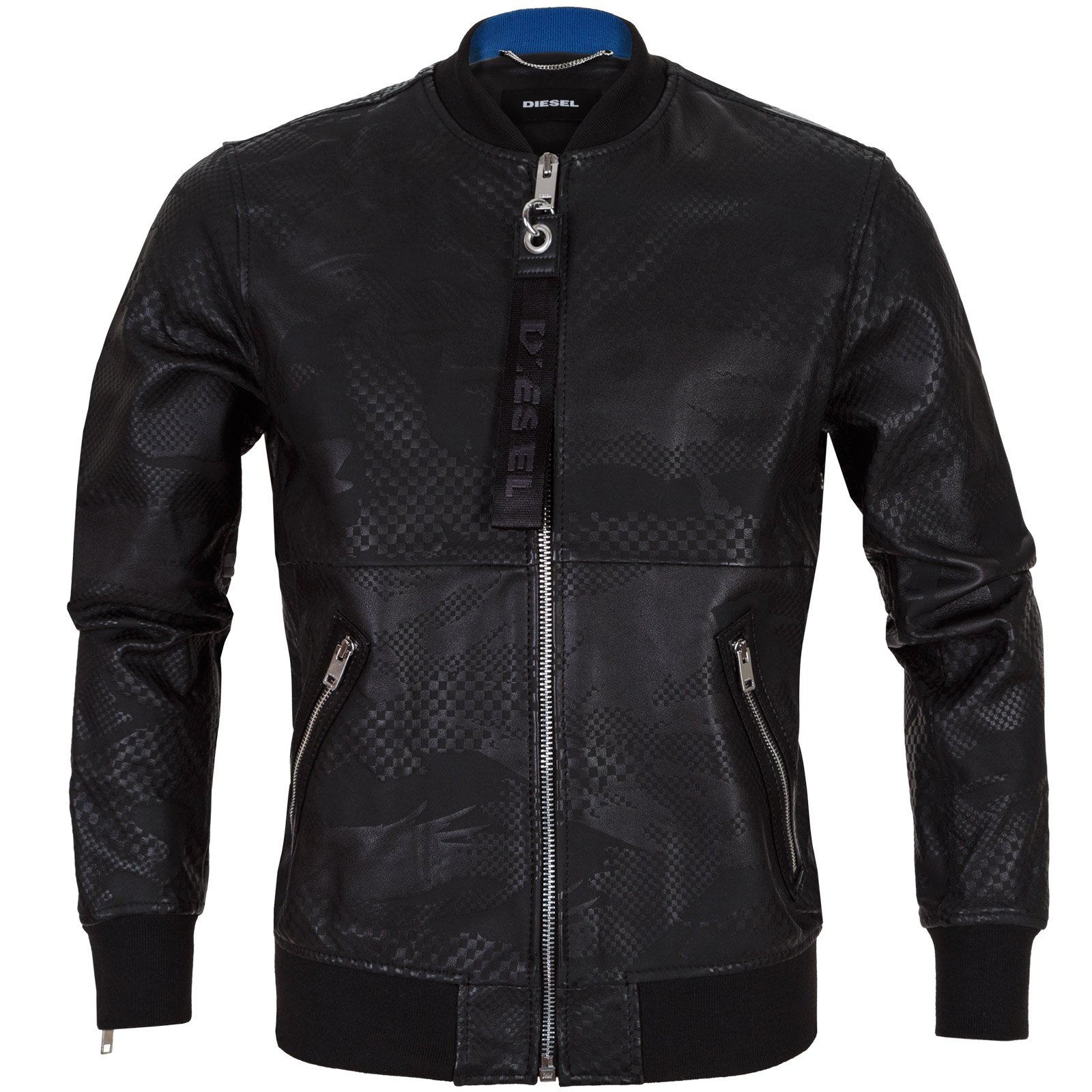 L-Boy Leather Biker Jacket - Jackets-Casual Jackets : Fifth Avenue Menswear  - DIESEL 2021AW