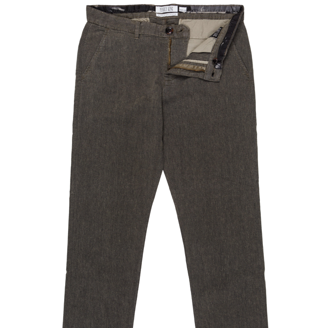 Brawl Slim Fit Cotton/Linen Casual Trousers - Trousers-Casual : Fifth ...