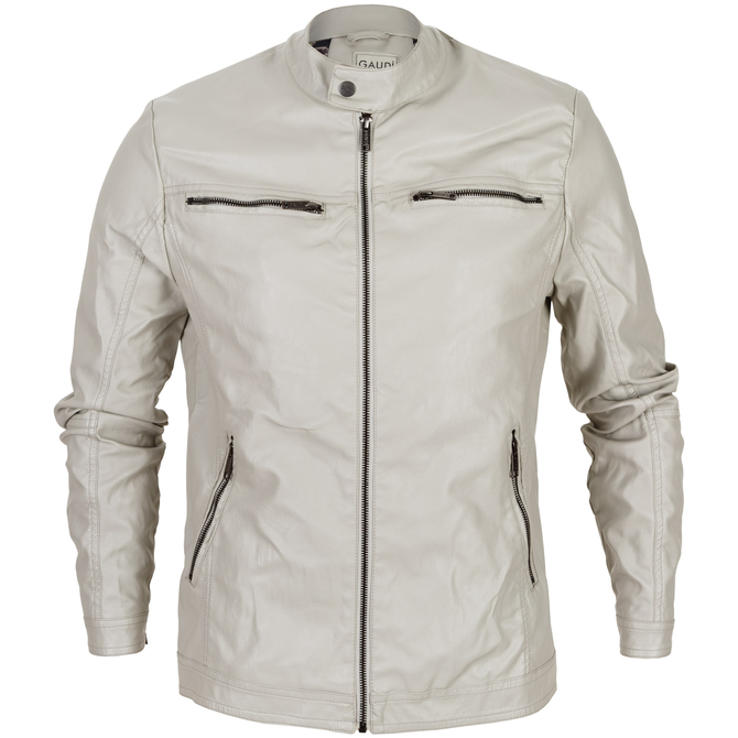 Slim Fit Eco Pelle Zip-up Casual Jacket
