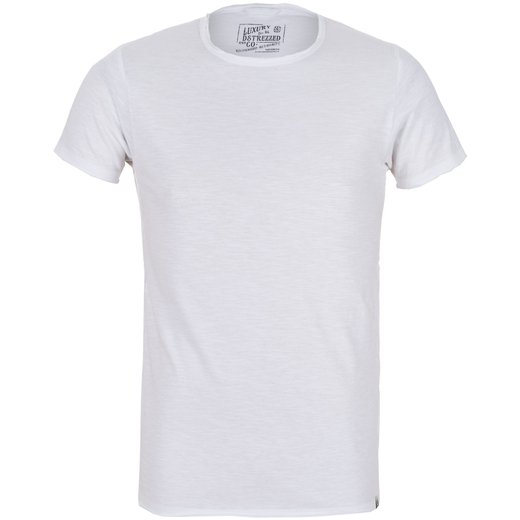 Slim Fit McQueen Slub Crew Neck T-Shirt-t-shirts & polos-Fifth Avenue Menswear