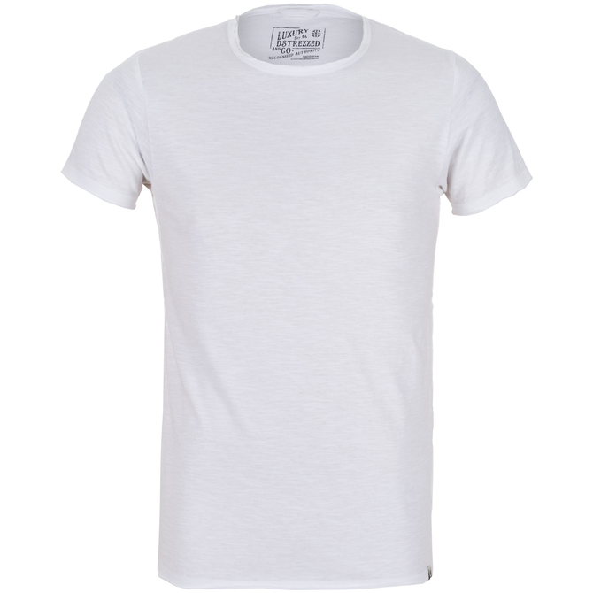 Slim Fit McQueen Slub Crew Neck T-Shirt - T-Shirts & Polos-Short Sleeve ...