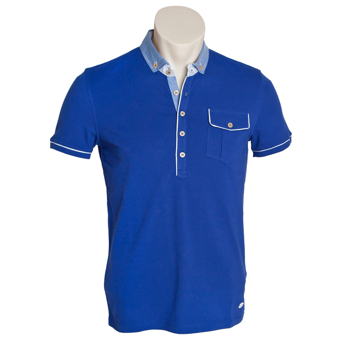 Slim Fit Contrast Collar Polo