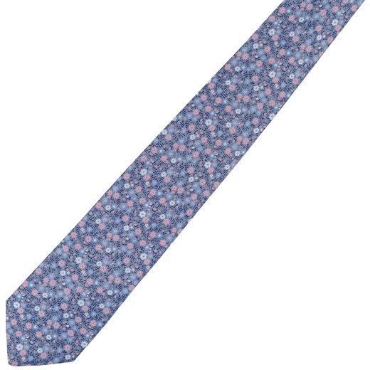 Small Floral Pattern Tie-accessories-Fifth Avenue Menswear