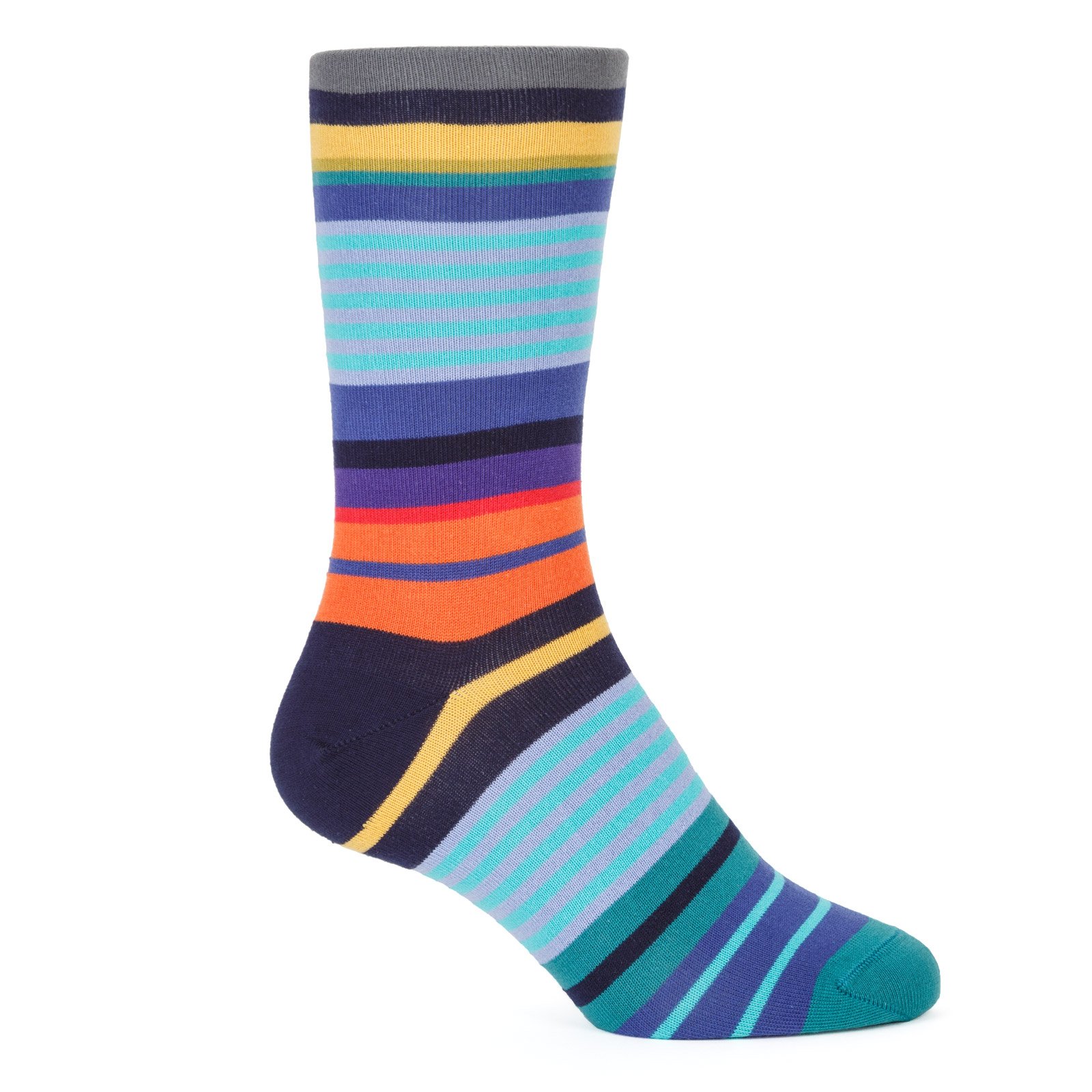 Grande Stripe Cotton Socks - New Online : Fifth Avenue Menswear - PAUL ...