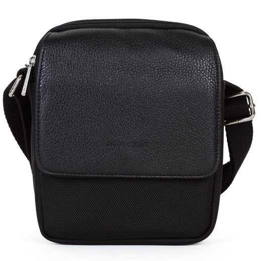 Leather & Nylon Travel Shoulder Bag-essentials-Fifth Avenue Menswear