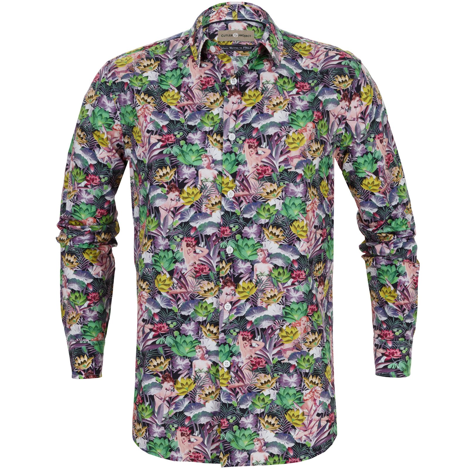 Bret Bright Tropical Print Casual Shirt - Shirts-Casual : Fifth Avenue ...