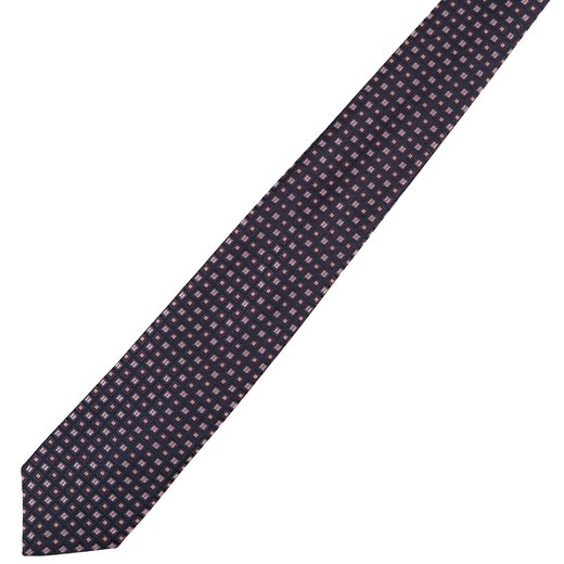 Geometric Square Dot Weave Tie-accessories-Fifth Avenue Menswear
