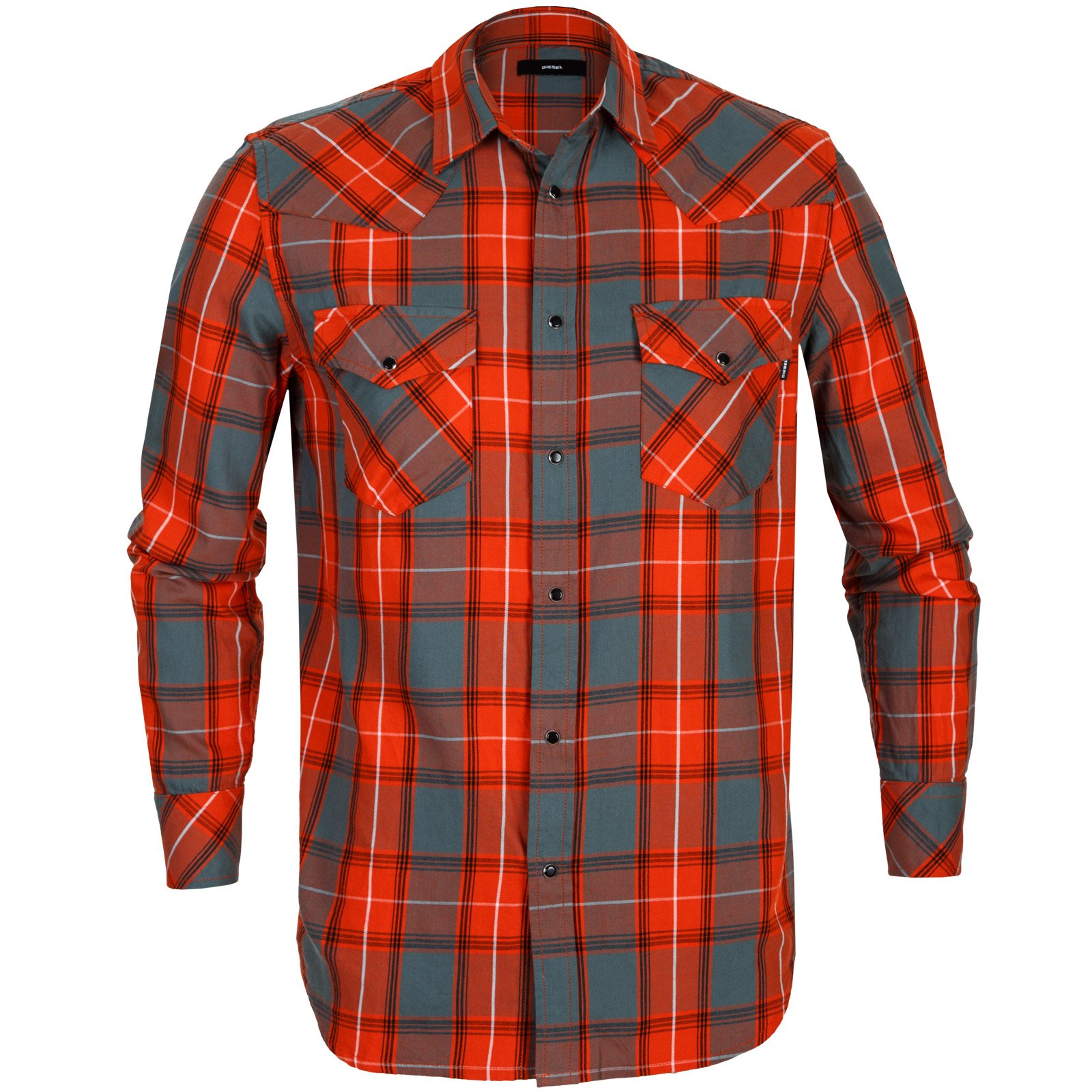 S-East-Long Check Light Flannel Shirt - Shirts-Casual : Fifth Avenue ...
