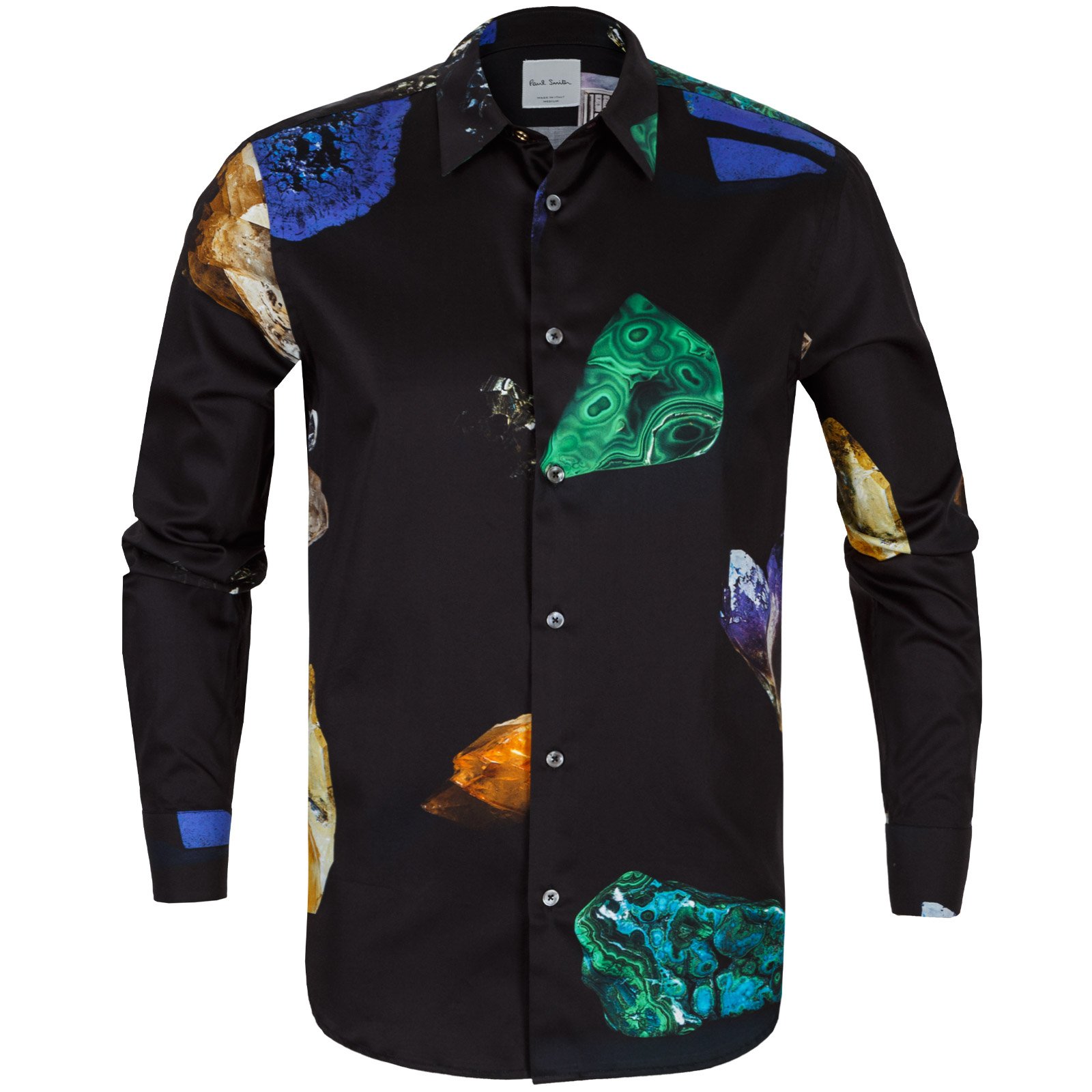 Slim Fit Precious Stones Print Shirt - Shirts-Casual : Fifth