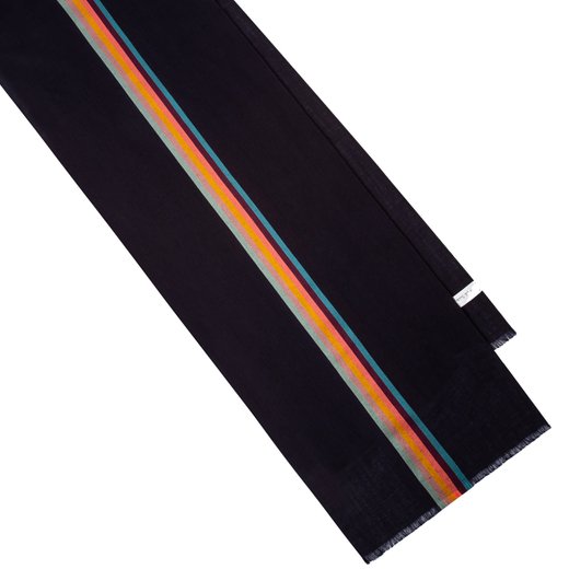 Central Artist Stripe Wool & Silk Scarf-accessories-Fifth Avenue Menswear