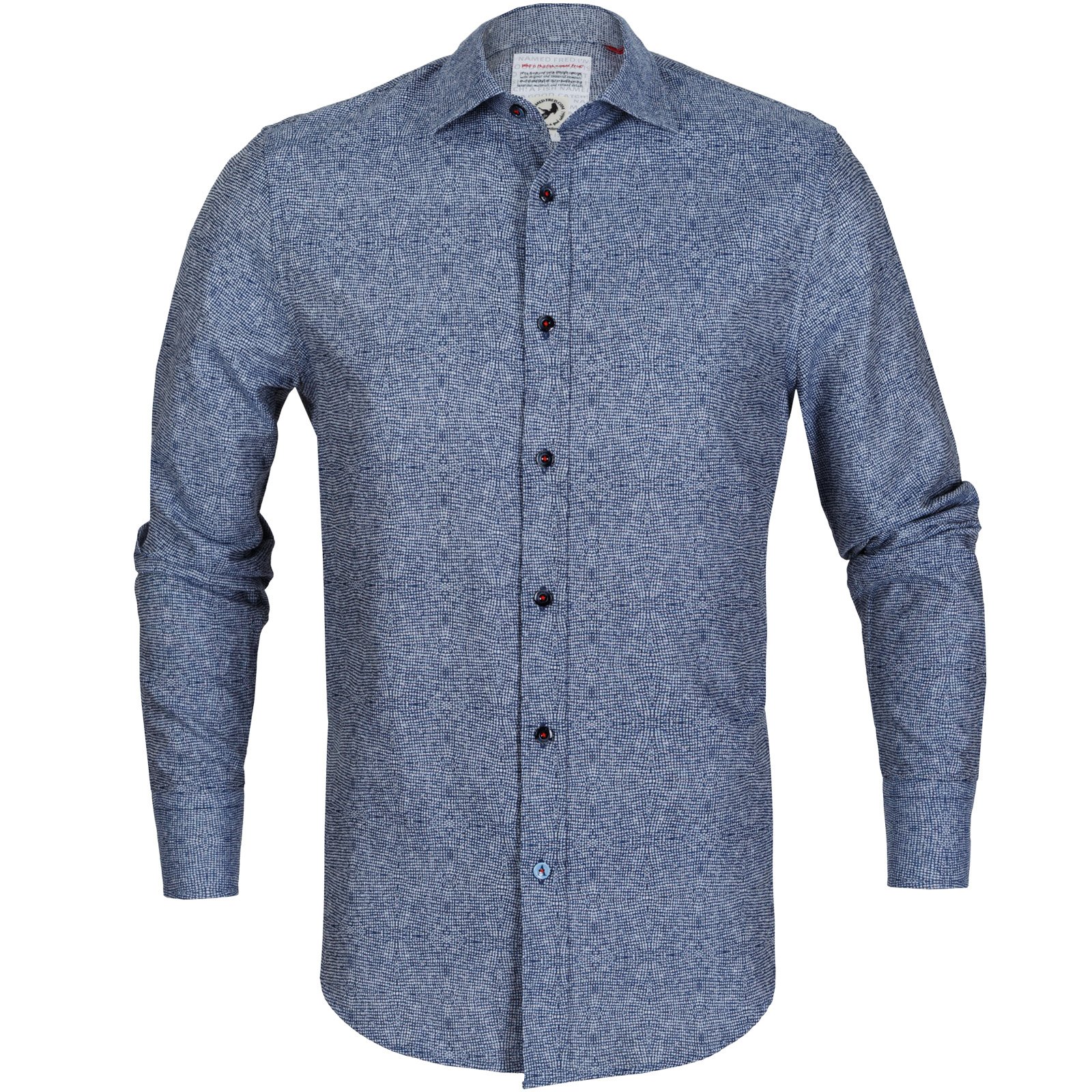 Jacquard Weave Blurred Check Shirt - Shirts-Casual : Fifth Avenue ...