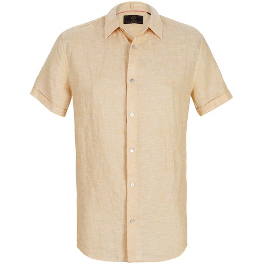 Brody Short Sleeve Casual Linen Shirt-on sale-Fifth Avenue Menswear
