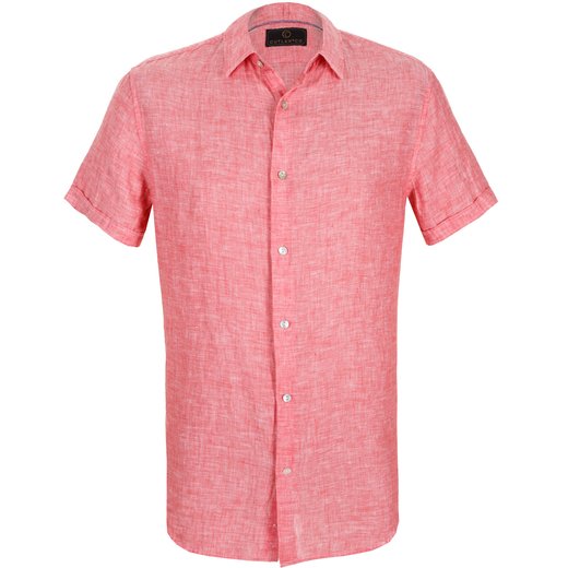 Brody Short Sleeve Casual Linen Shirt-on sale-Fifth Avenue Menswear