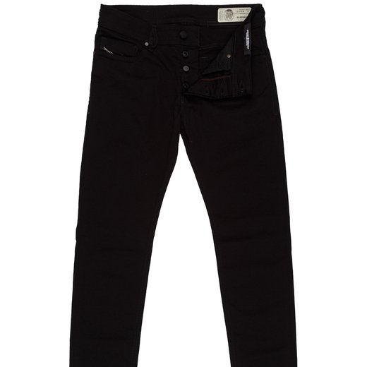 Sleenker Skinny Fit Stay Black Stretch Denim Jeans-on sale-Fifth Avenue Menswear