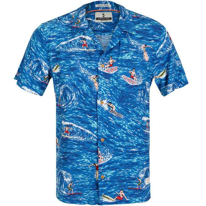Hawaiian Poolside Print Shirt
