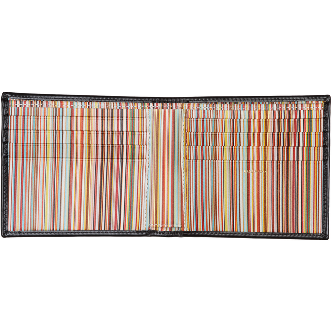 Signature Stripe Interior Billfold Wallet
