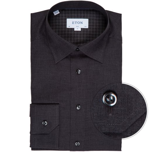 Slim Fit Herringbone Flannel Dress Shirt-on sale-Fifth Avenue Menswear