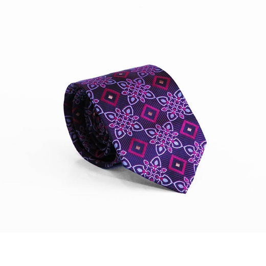 Limited Edition Bergamo Geometric Silk Tie-parisian 1919-Fifth Avenue Menswear