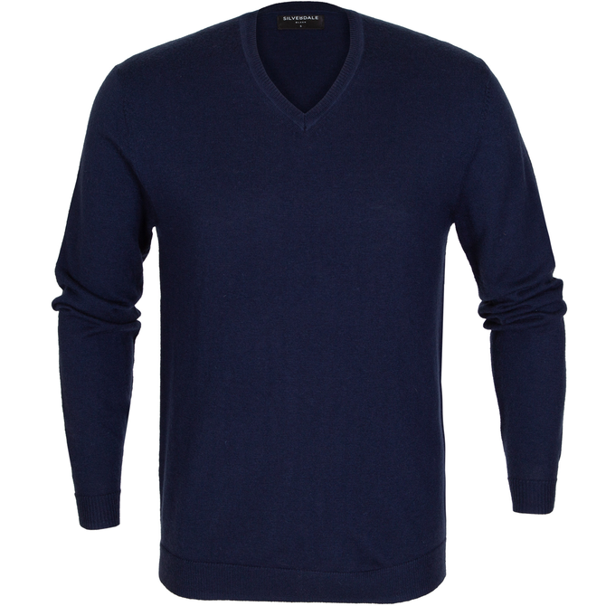 Fine Merino Wool V-Neck Pullover - On Sale : Fifth Avenue Menswear ...