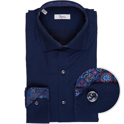 Luxury Cotton Shot Sheen Dress Shirt-on sale-Fifth Avenue Menswear