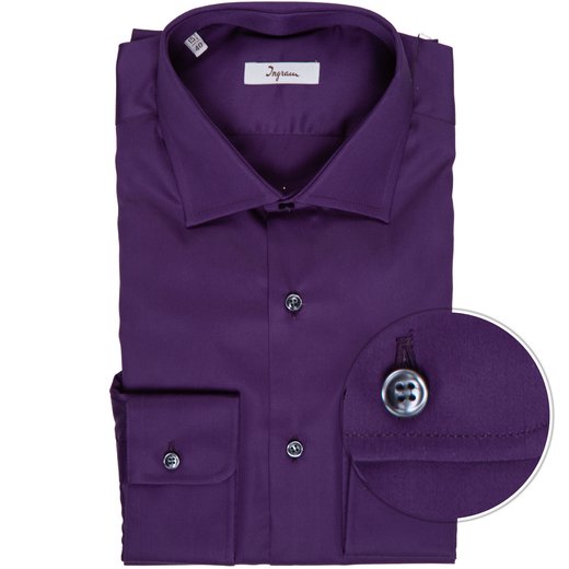 Luxury Cotton Polished Twill Dress Shirt-on sale-Fifth Avenue Menswear