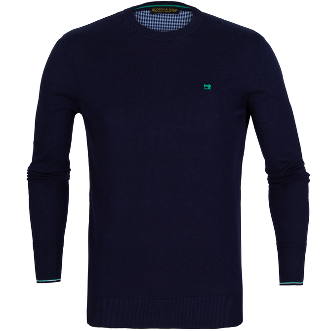 Classic Cotton/Wool Crew Neck Pullover